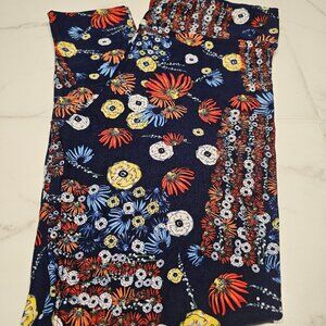 New LuLaRoe TC Flowers Flags 4th of July Leggings